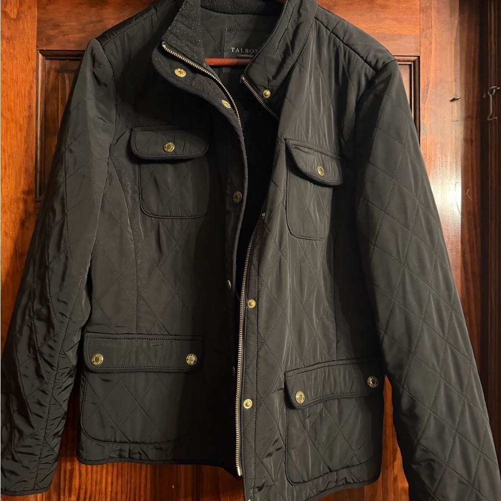 Talbots Women's Black Quilted Field Jacket - Picture 3 of 7